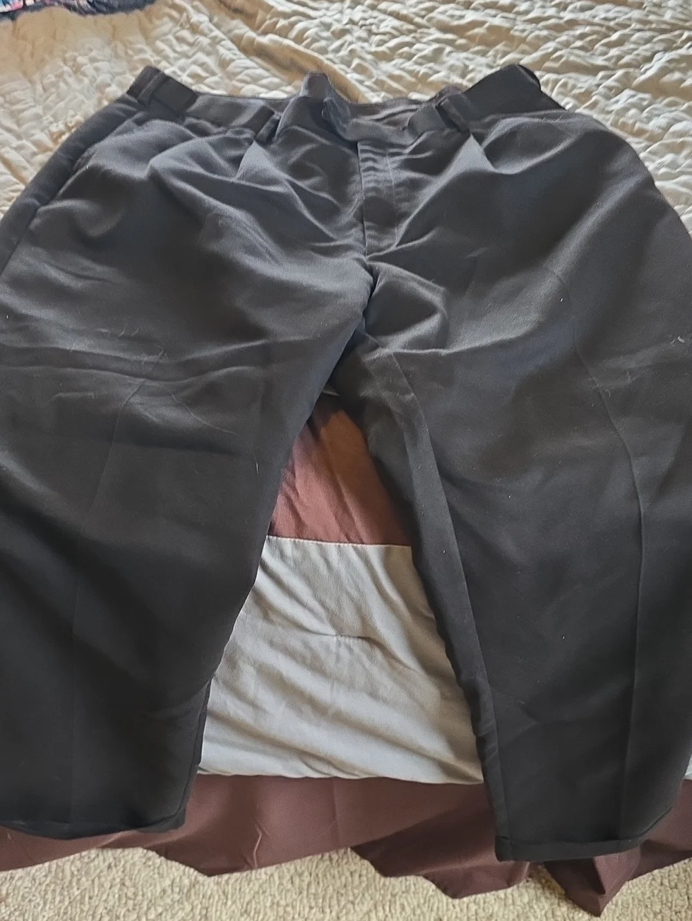 Savane Black Men's Dress Trousers